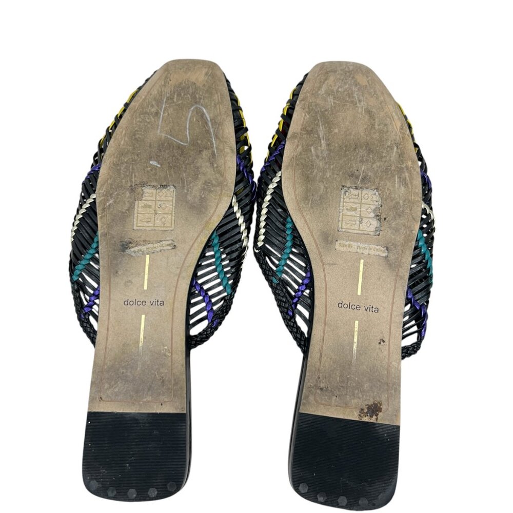 Dolce Vita Baez Woven Womens Slip On Mule flats sandals Size 8.5 - Picture 7 of 8
